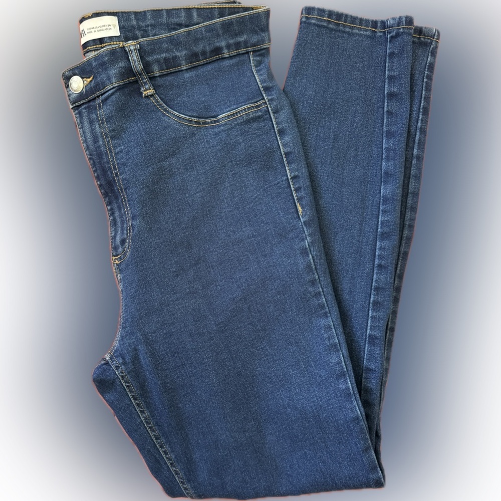 High Waisted Denim Zara Jeggings